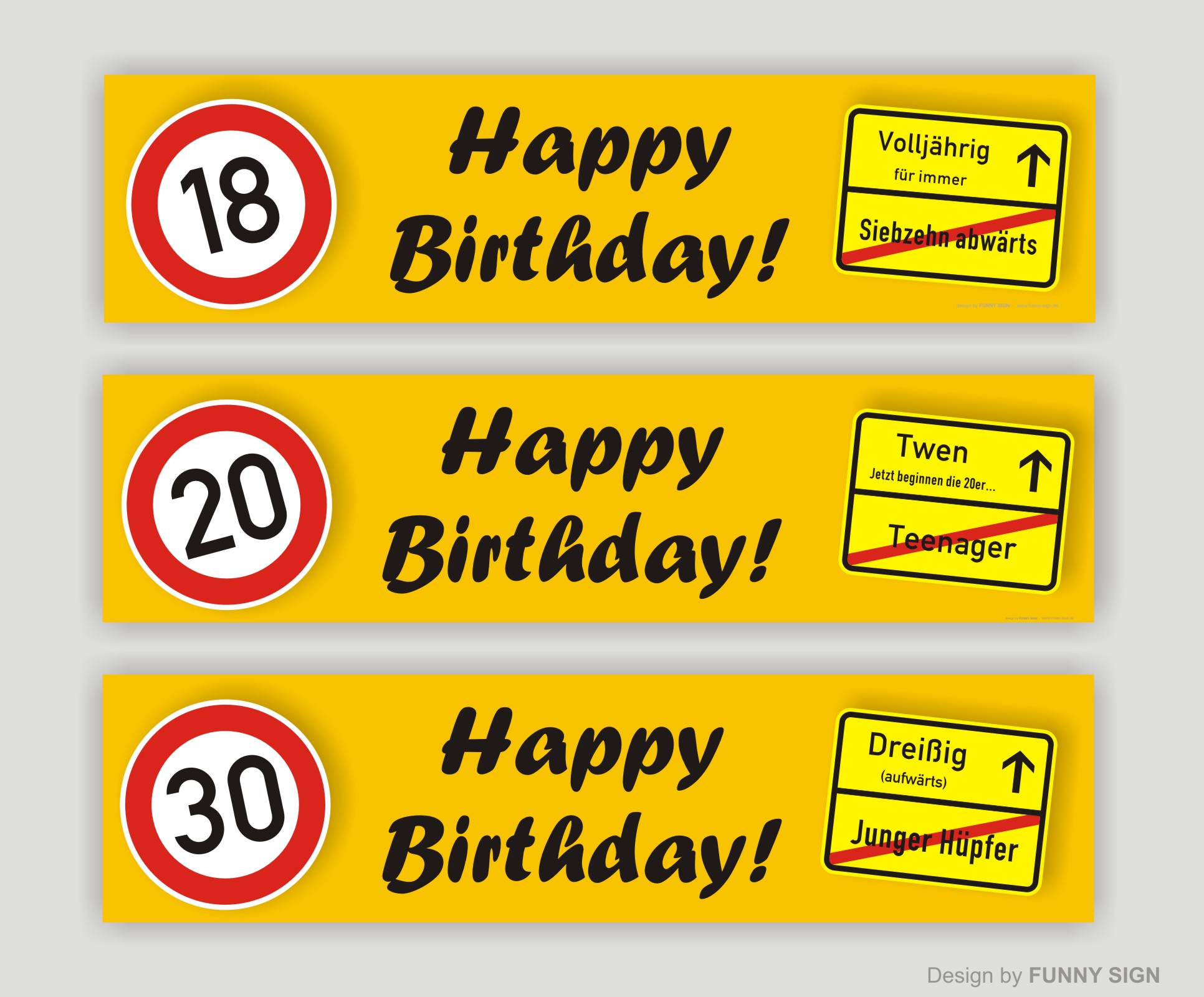 Banner aus Plane zum Geburtstag 18. 20. 25. 30. 40. 50. 60. Socke Schachtel Text eBay