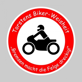 Schild Motorrad VZ 255 Verbot für Krafträder mit Wunschtext