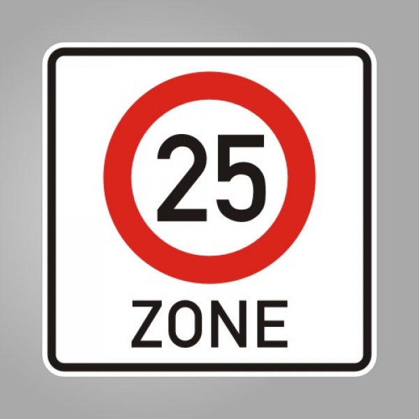 Zonenschild zum 25. Geburtstag, Zone Anfang 25